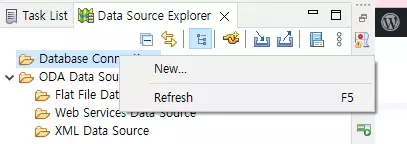 Data Source Explorer이 안보이는 문제 해결 방법8