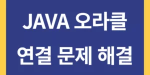 JAVA 오라클 연결 문제 해결downloading external resources is disabled