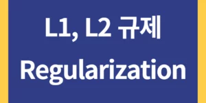 Regularization L1 L2규제