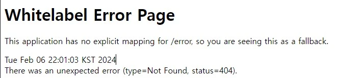 Error Page