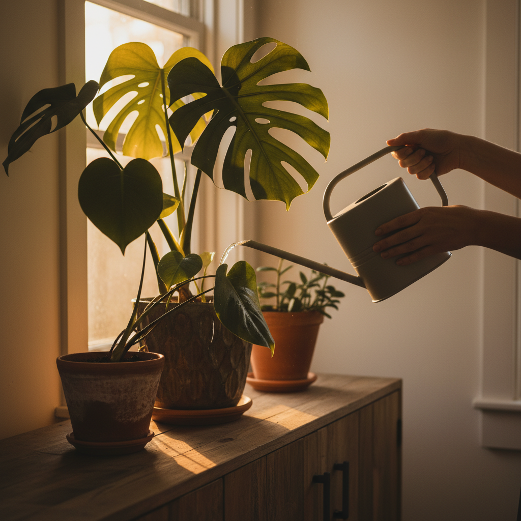 monstera watering mistakes that keep showing up in real homes