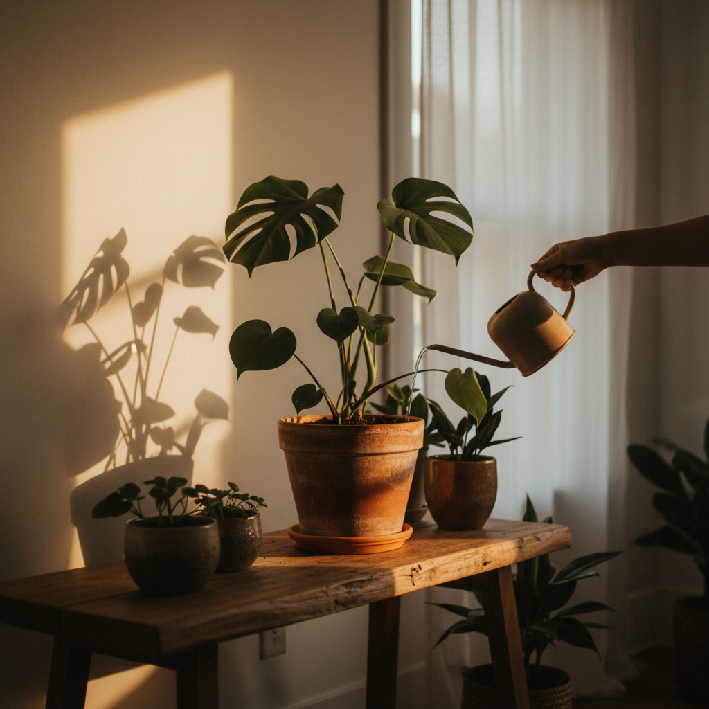 monstera watering: the mistake I kept making and what finally fixed it
