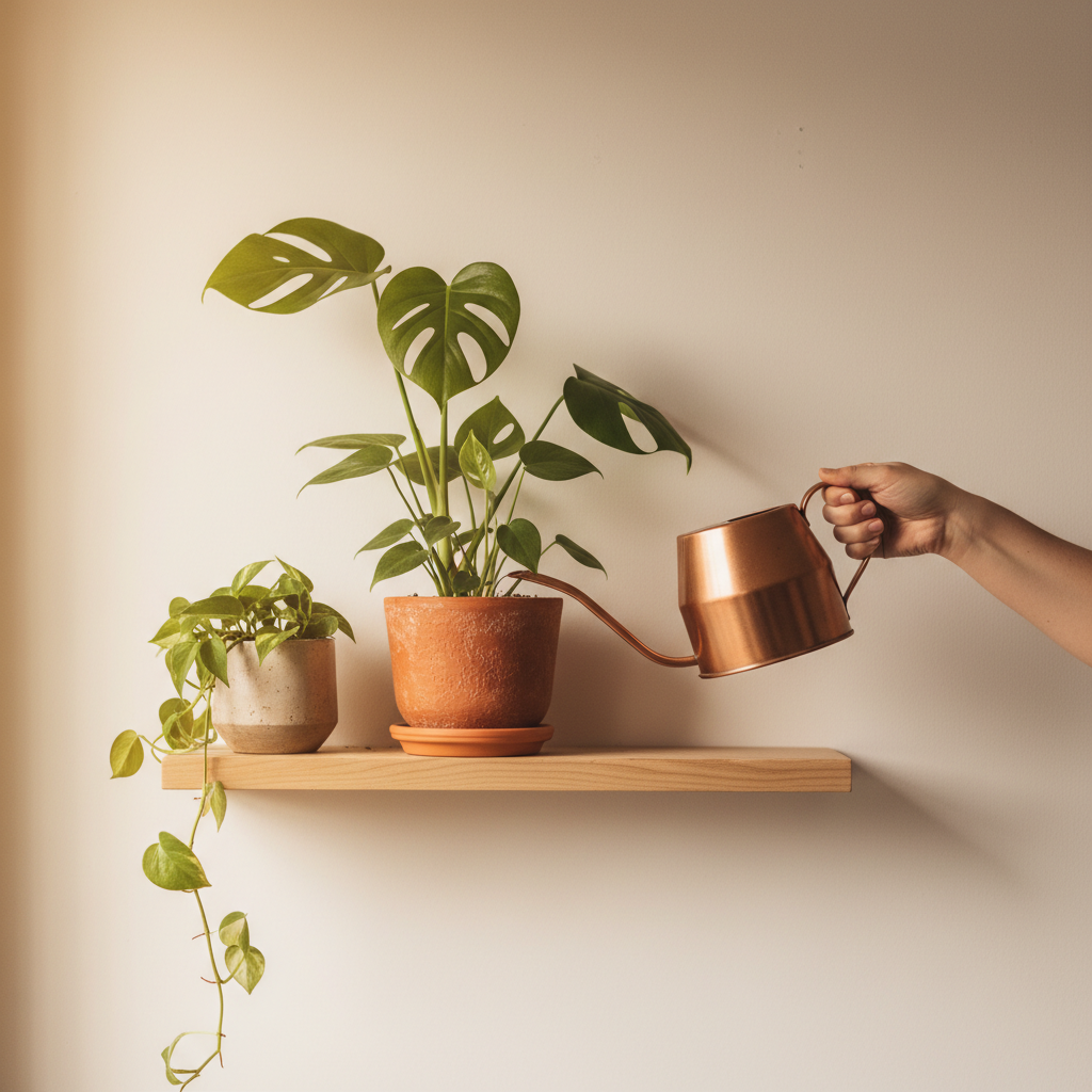 monstera watering that actually works: what the pot is telling you